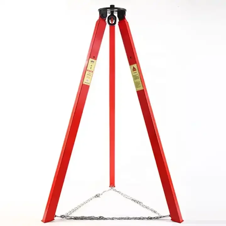 

NEW 1t 4m lifting tripod Triangle three-leg telescopic lifting hoist manual hoist lifting tripod