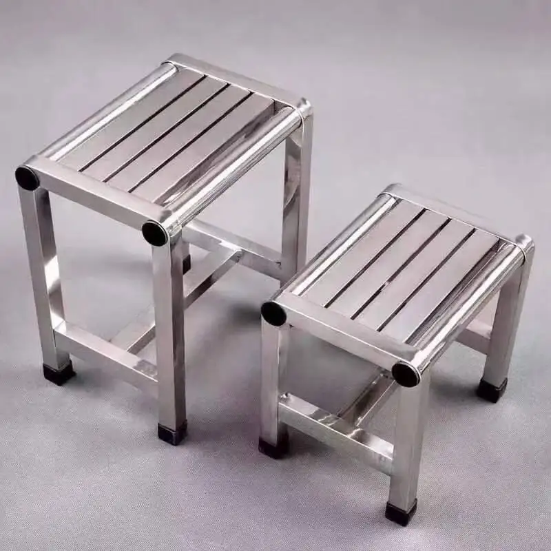 

1 шт. универсальный табурет из нержавеющей стали — прочный толстый и прочный табурет, идеально подходит для гостиной, ванной комнаты, кухни и коридора