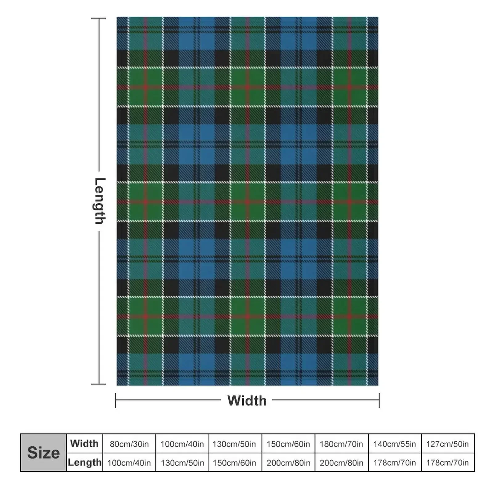 Colquhoun Cowans Tartan Throw Blanket heavy to sleep Soft Beds Blankets