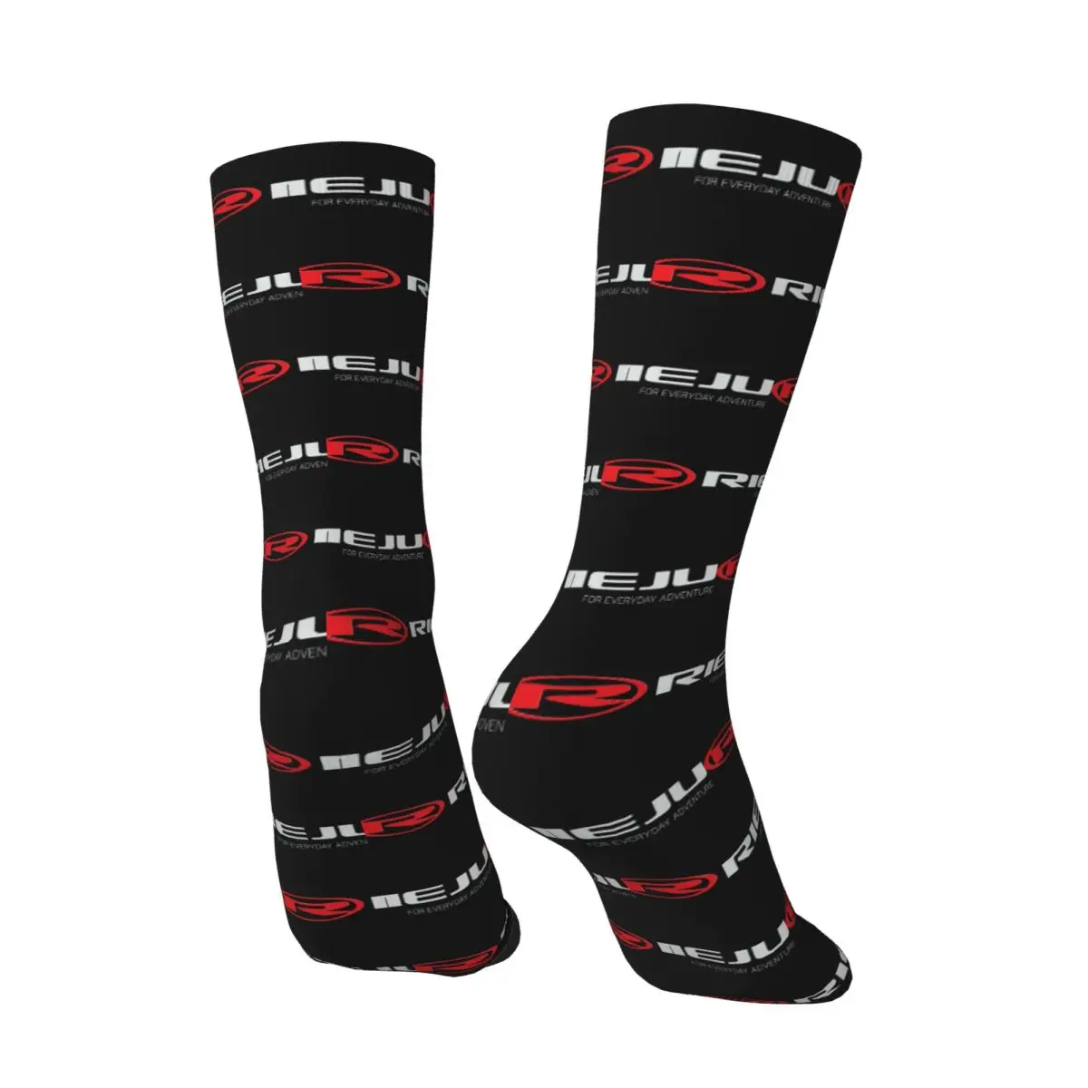 All Seasons RIEJU Logo Moto Socks Harajuku Crew Socks Hip Hop Stockings for Men Women Valentine's Day Gifts