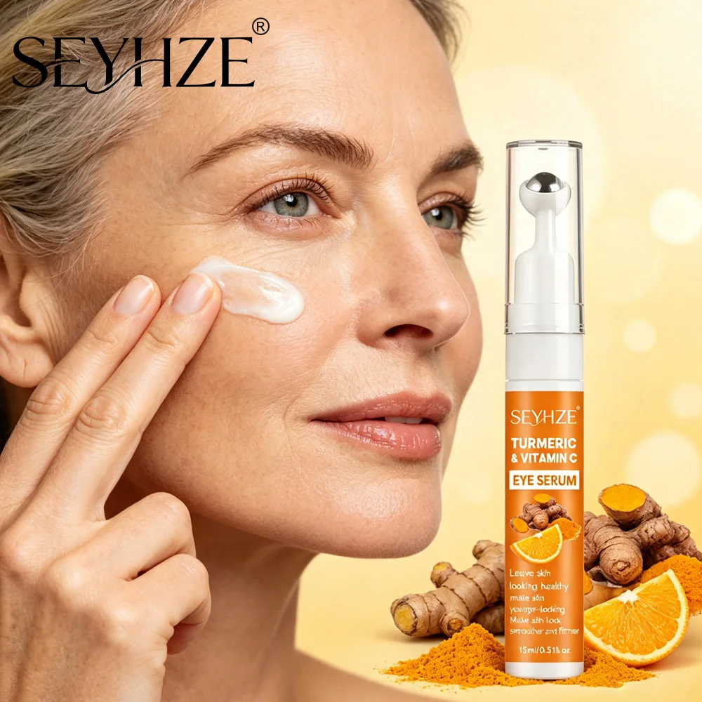 SEYHZE Turmeric + VC – Lifts and tightens the eye area, enhances the eye contour. 15ml. Formulated with honey, Vitamin C, hyalur
