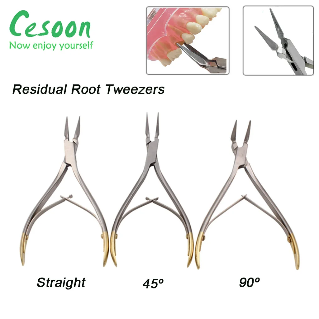 

1/3Pcs Dental Residual Root Tweezers Fragment Minimally Invasive Extractor Forceps Teeth Pliers Stainless Oral Dentistry Tools