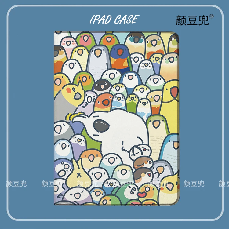 

Parrot bird Art Anime Case For iPad 10.2 8th Air 4 5 6 Mini 5 6 7 Case Luxury Silicone For Air 7 Pro13 IPad 11th 10th 2025 Air6