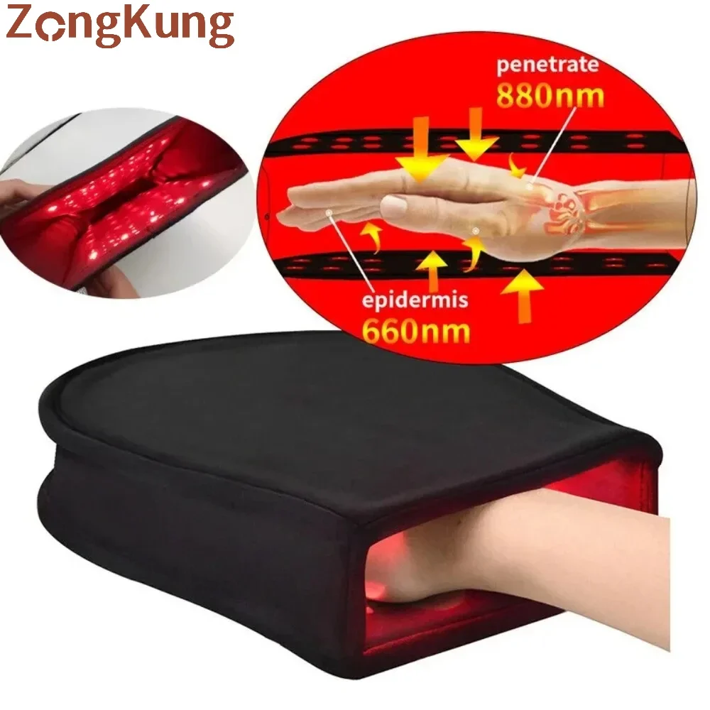 

Red Light Therapy Finger Movement Joint Injury Pain Relief Red Light Treatment Gloves Palm back of hand physiotherapy Gloves