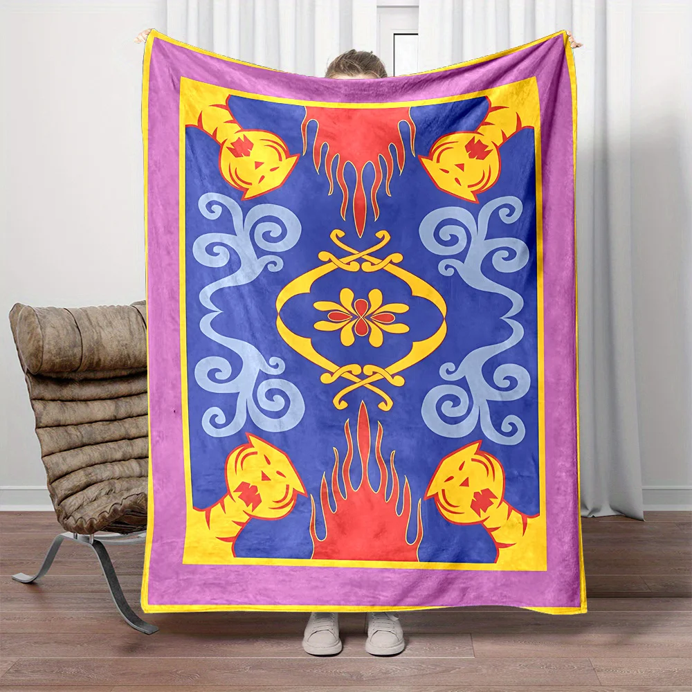 

Cozy Flannel Throw Blanket with Abstract Tiger Design - Ultra-Soft, Reversible, and Machine Washable for All Seasons - Perfect