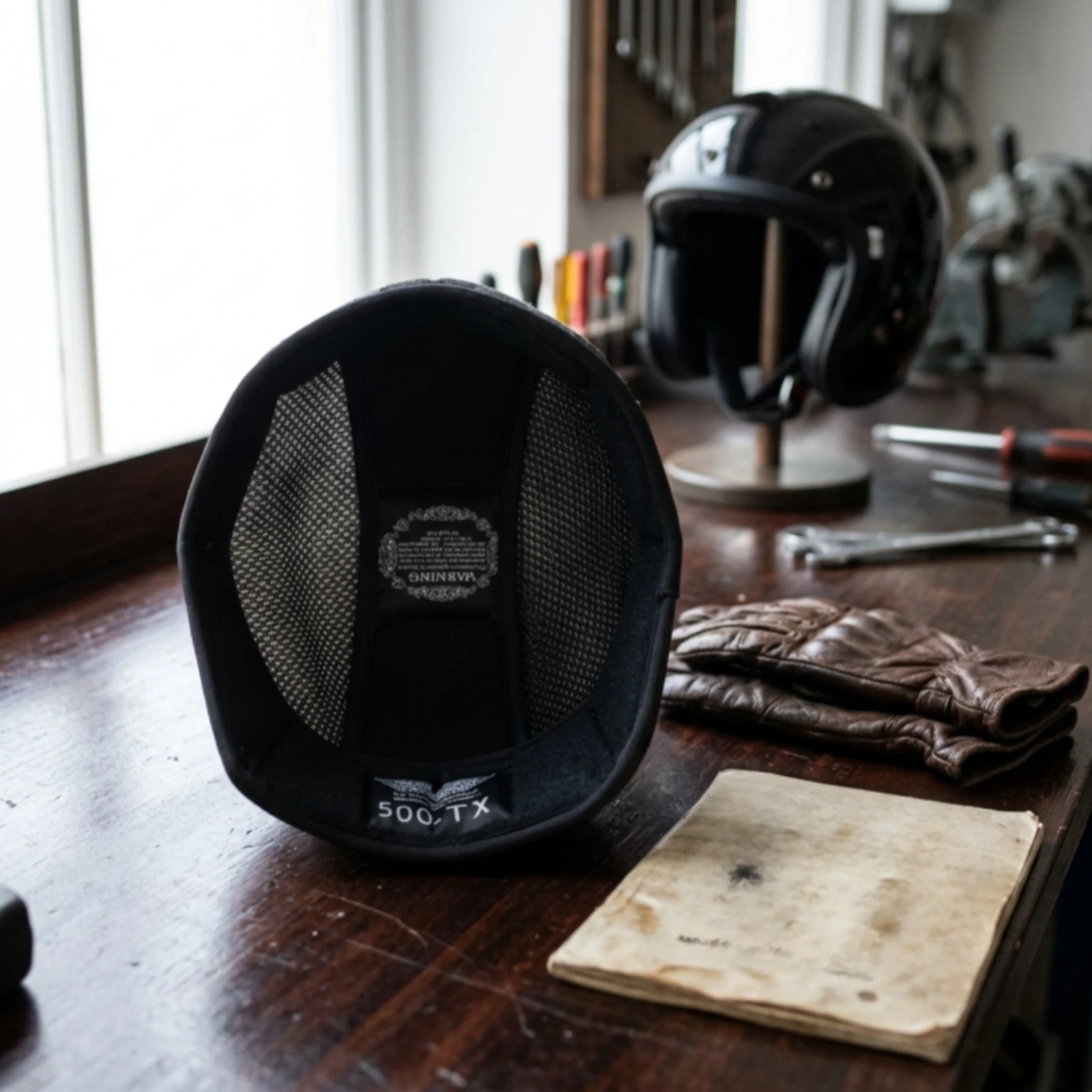 Replacement Helmet Liner Removable Helmet Lining Inner Liner with Mesh Panels Breathable Washable for Motorcyclists