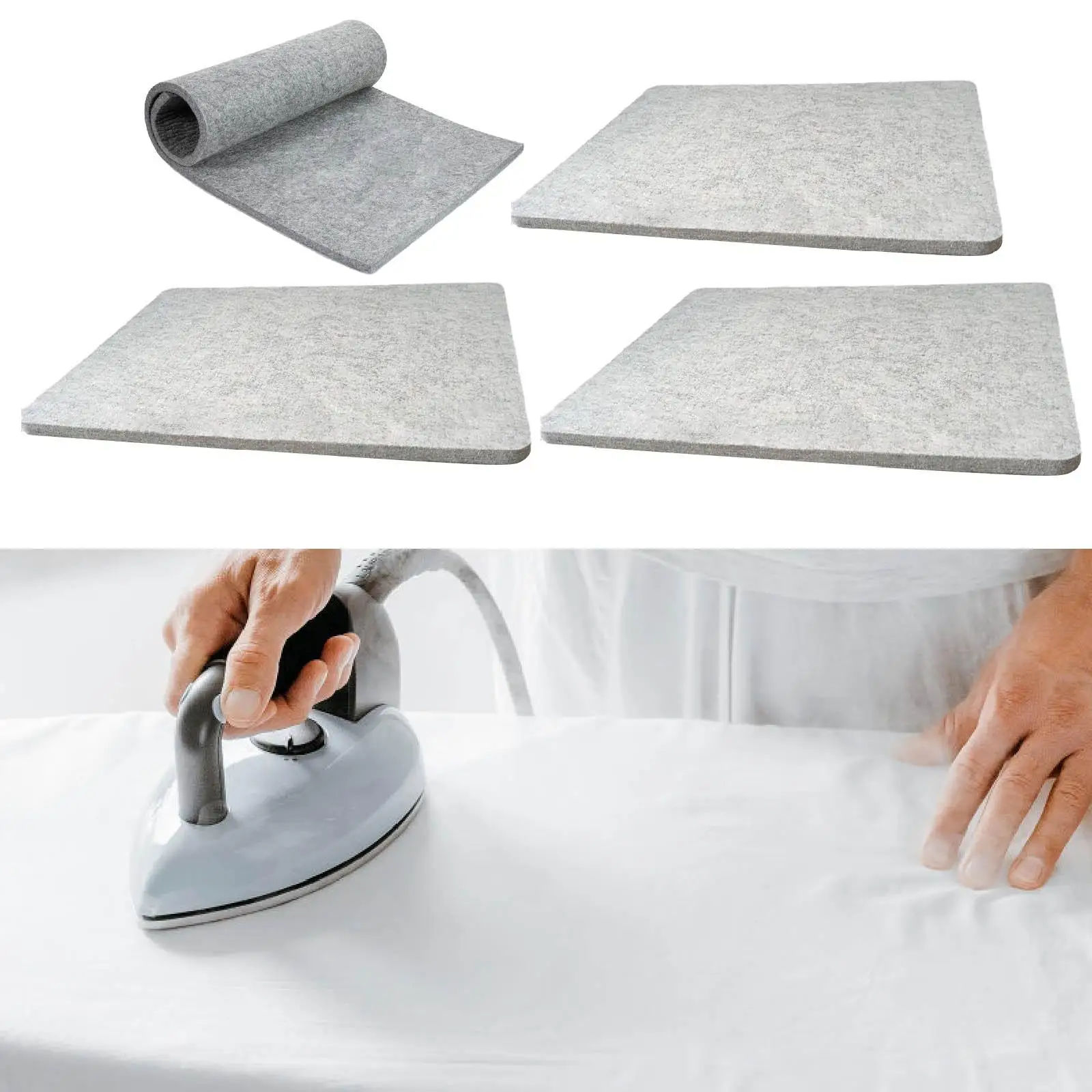 Ironing Mat Anti Slip Portable Pressing Pad Heat Resistant for Sewing Quilting Supplies Quilter Notions on Ironing Board