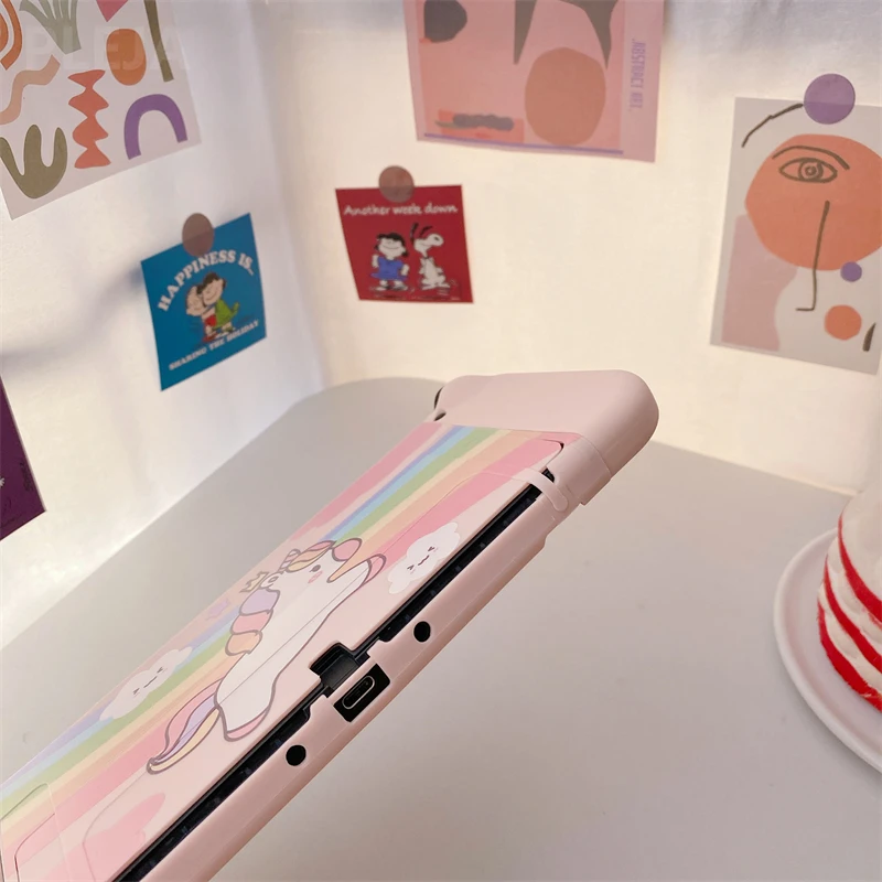 Cute Unicorn Cartoon Game Console Cases For Nintendo Nintend Switch OLED NS NX Protector Cover TPU Silicone Case For Switch