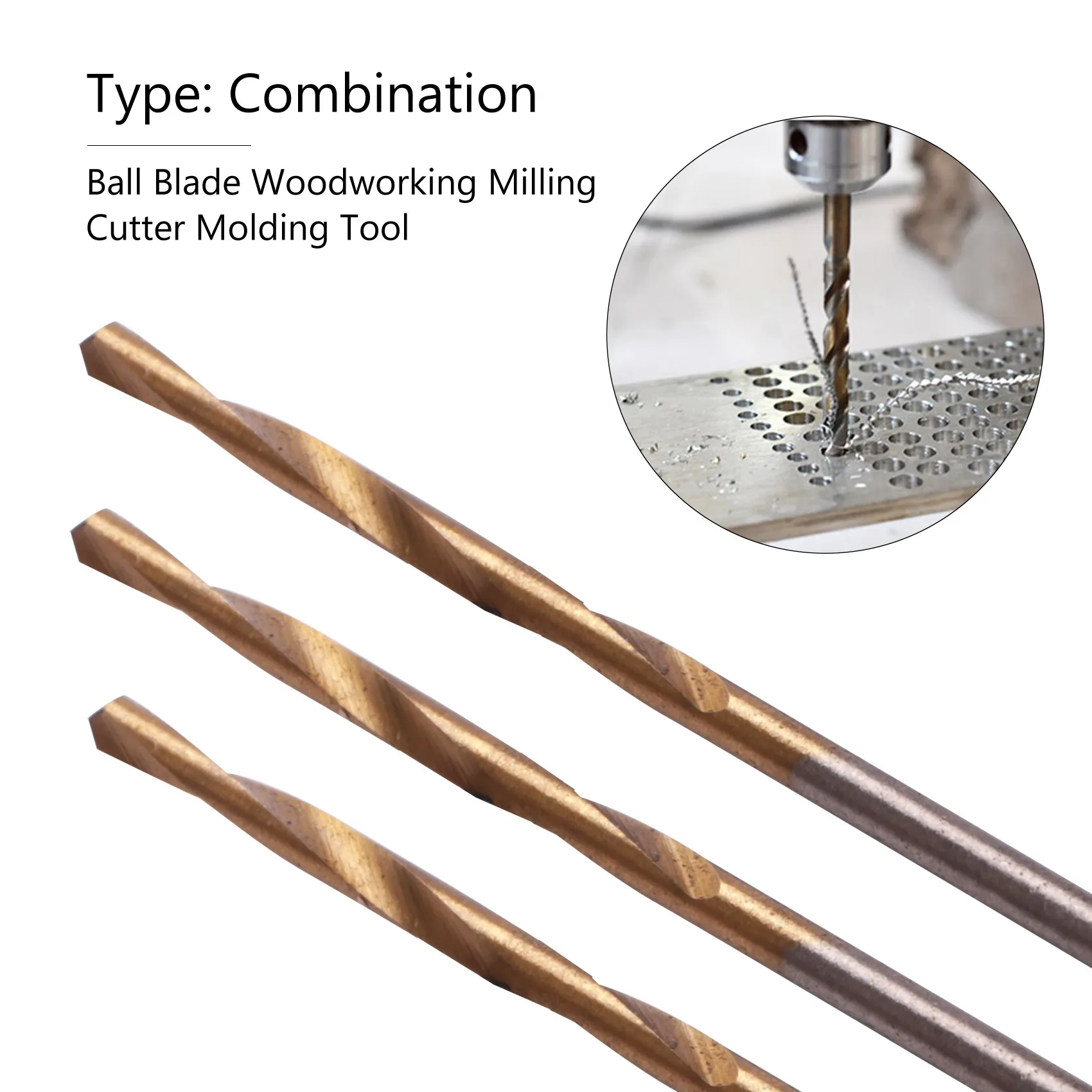 AS94-24 pezzi coltello a sfera in metallo strumenti per la lavorazione del legno perline di legno trapano stampaggio di perline rotanti 6-25 mm