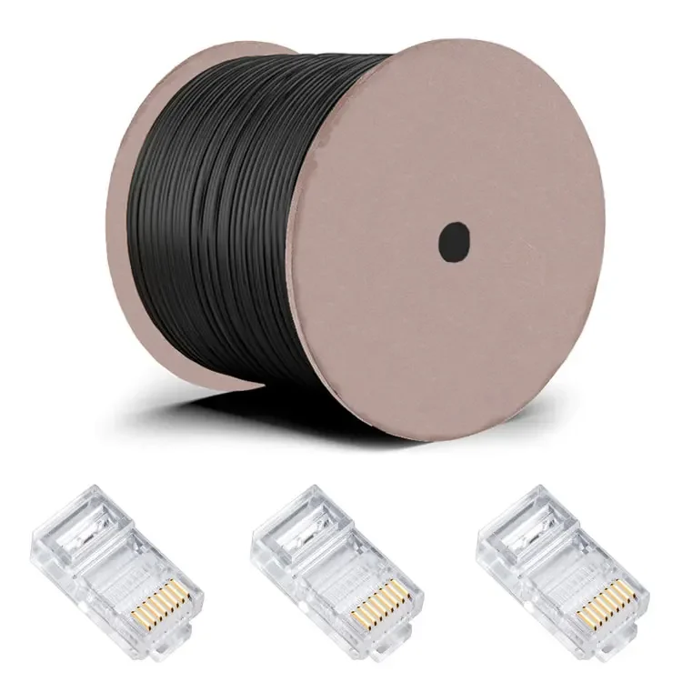 Good Selling 6 305M Box Ethernet Network Data Internet Patch Cable Utp Cat 5 100% Cobre RJ45 connector