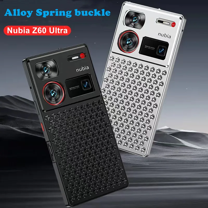 Metal Heat Dissipation Phone Case For ZTE Nubia Z60 Ultra Fragrance Removable Aluminum Cooling Cover For Nubia Z60 Ultra Fundas