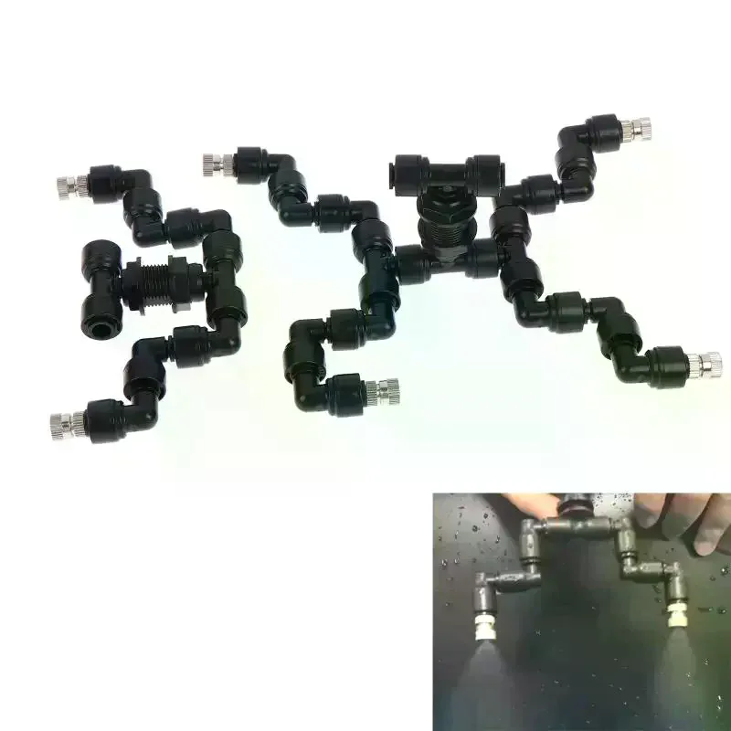 Reptile Mist Sprinkler 360 Adjustable Fogger Easy Install Low Voltage Safe For Gecko Tortoise Vivarium Breeding