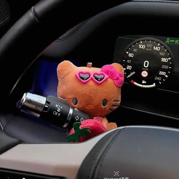 

Car Cute Wiper Ornaments Plush Doll Capybara Panda Cat Turn Signal Switch Ornament Car Interior Decoration Accessories