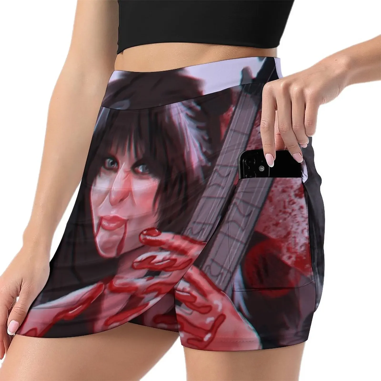 Blackie Lawless Portrait Mini Skirt skirts for woman japanese fashion short skirts for women Womens dresses