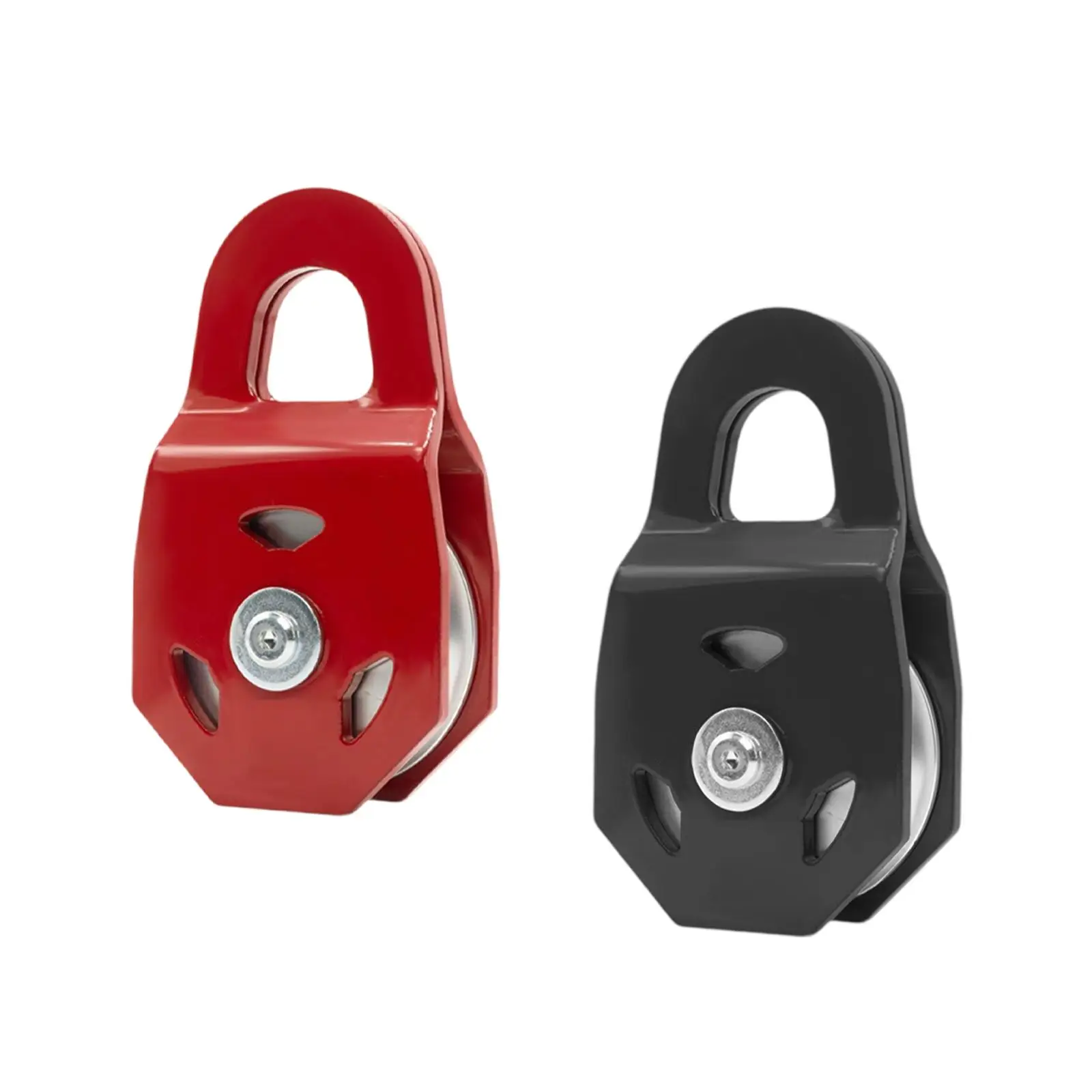 Recovery Snatch Block Tow Pulley Block Metal Rope Guide for Vehicle Boat Gym Outdoor Towing