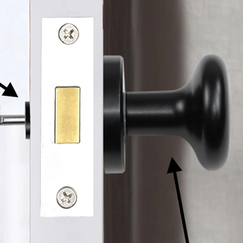 Single Sided Invisible Door Lock Keyhole Entry Concealed Handle Hidden Lock Secret Room Door Hardware