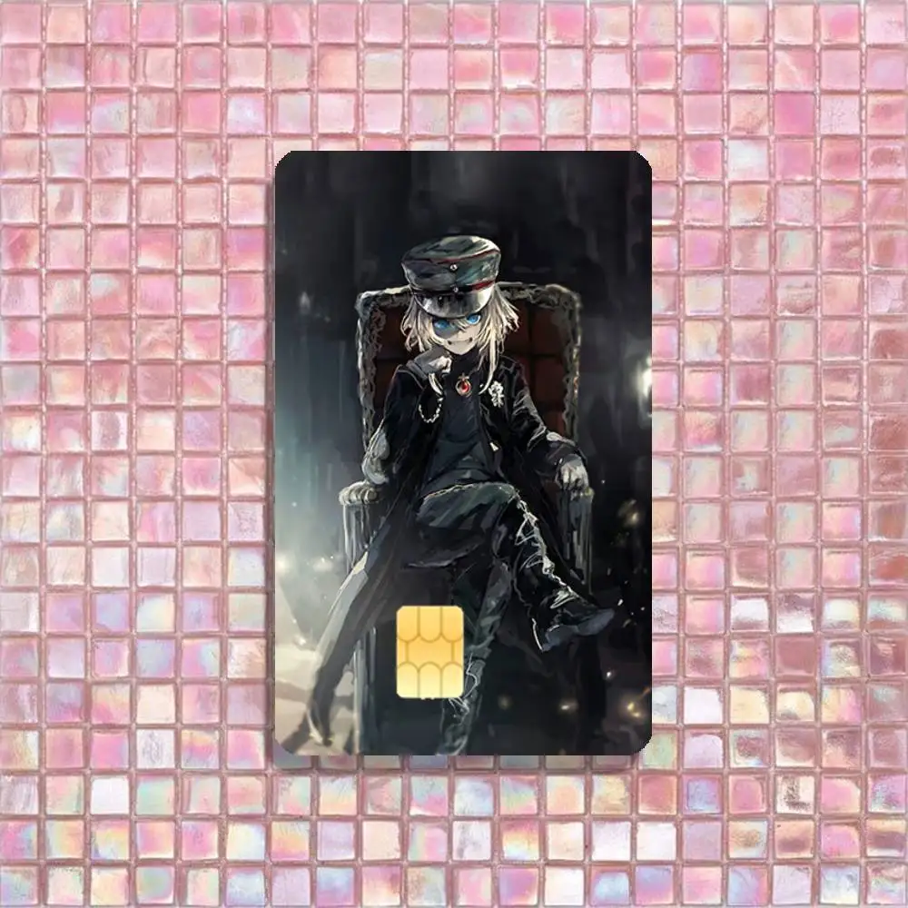 Comic Y-Youjo S-Senki Stickers Credit Visa Debit Bank Charge Card Bus Metro Waterproof Sticker Decal
