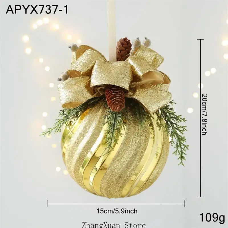 Saisonale Weihnachtsdekoration mit Bandakzent und Kunststoffschale für die Platzierung von Baumkranz-Einstiegsschienen – Detail 7