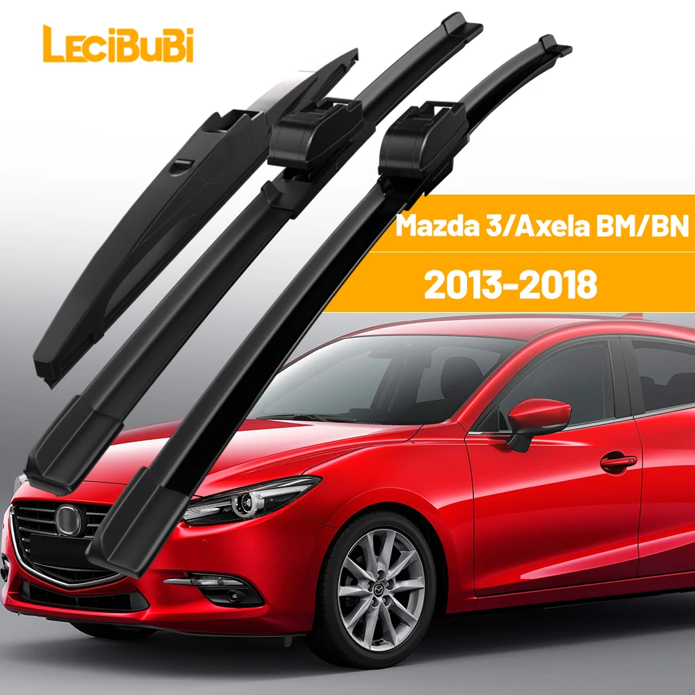 

Для Mazda 3 Axela BM BN 2013-2018 1 комплект передних и задних щеток стеклоочистителей стеклоочистителей 2014 2015 2016 2017 аксессуары