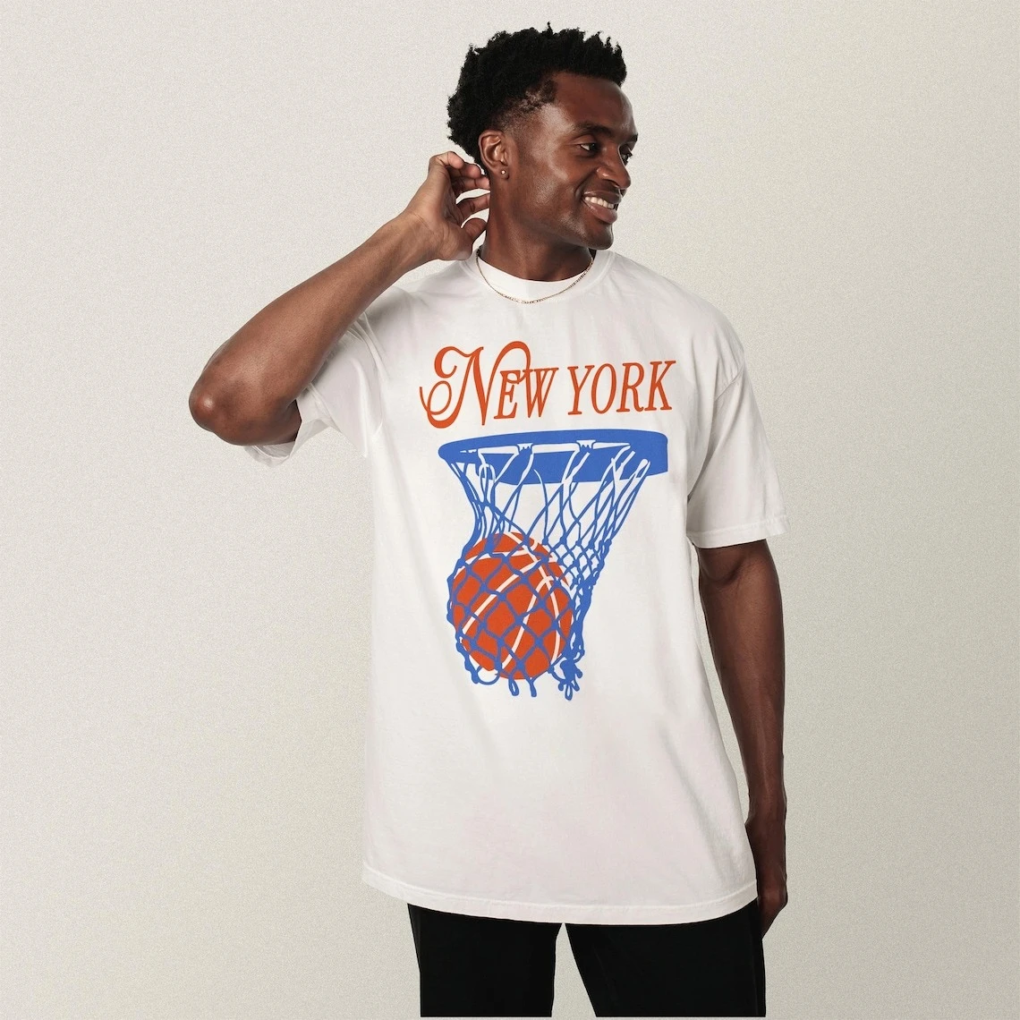 2026 Finals Trophy City Skyline T-shirt New York Knicks Champions Tee 2026 Summer New Men's Women's Fashion Cotton T-shirt Y2K