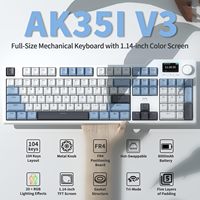 AJAZZ AK35I V3 MAX with Three Modes And Screen, Suitable for Gaming And Office Work, Equipped with Avocado Switches