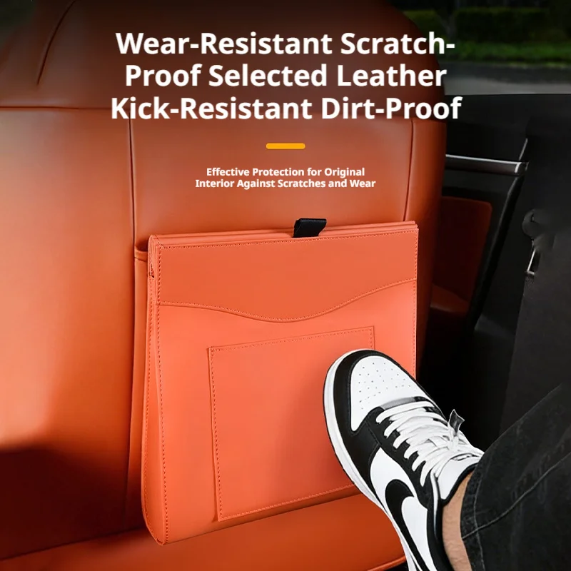 SEAMETAL Car Trash Can Magnetic Seat Back Hanging Hidden Storage Bag Automobiles Interior Organizer Storage Bag Auto Accessory