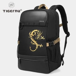Tigernu Backpacks Chinese Style Backpack For Men 15.6inch Laptop Backpack Fashion Waterproof Anti-theft Travel Bag Dragon Series