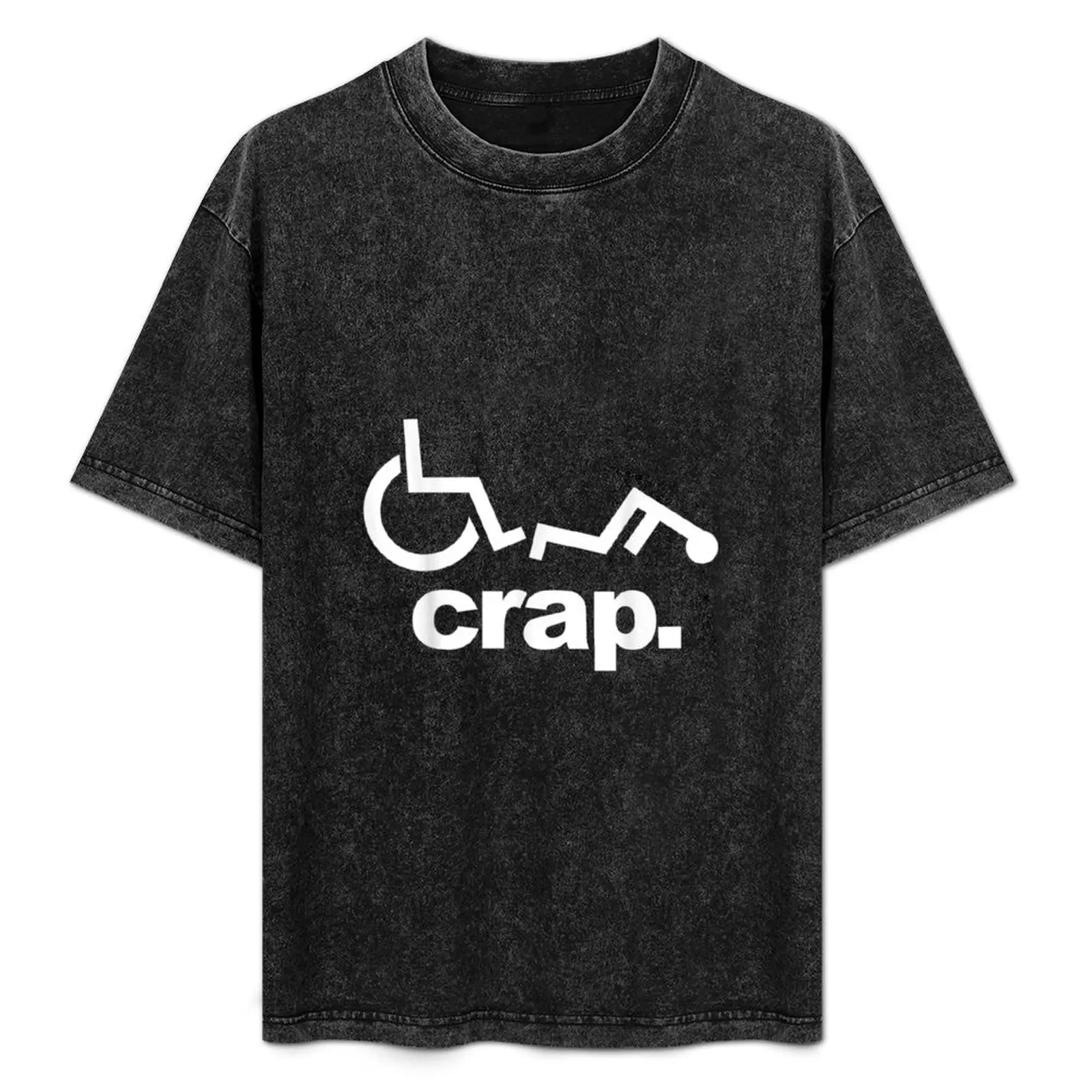 

Handicap Wheelchair Funny Wheelchair Fall T-Shirt Work Duty Casual T-Shirt