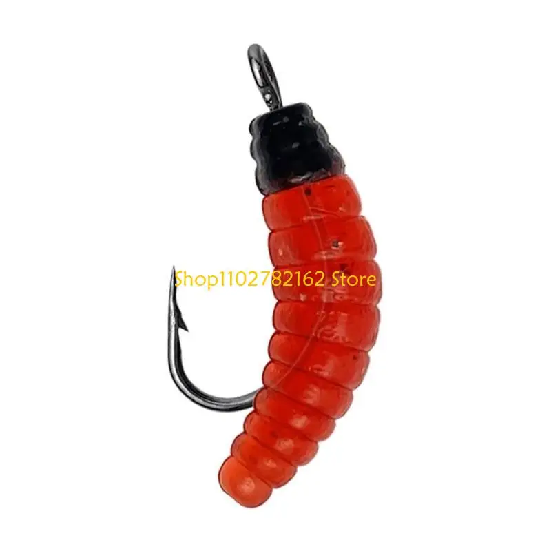 547B 30Pcs Soft Plastic Fishing Lures Fishing Baits Bread Worms Artificial Baits