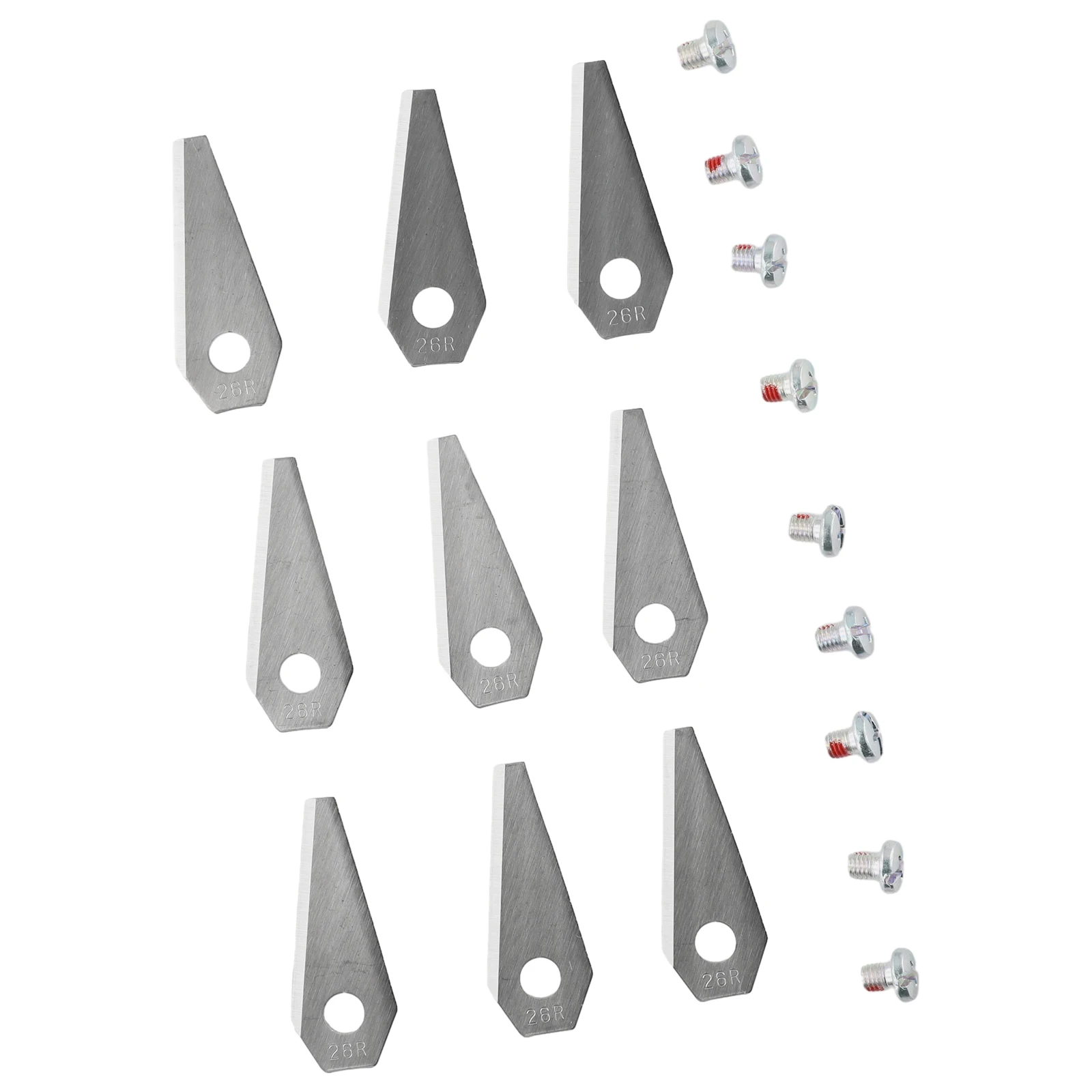 

9/18Pcs Stainless Steel Replacement Knifes Blades For Bosch Indego Robotic Lawn Mower Brush Cutter Trimmer Blades With Screws