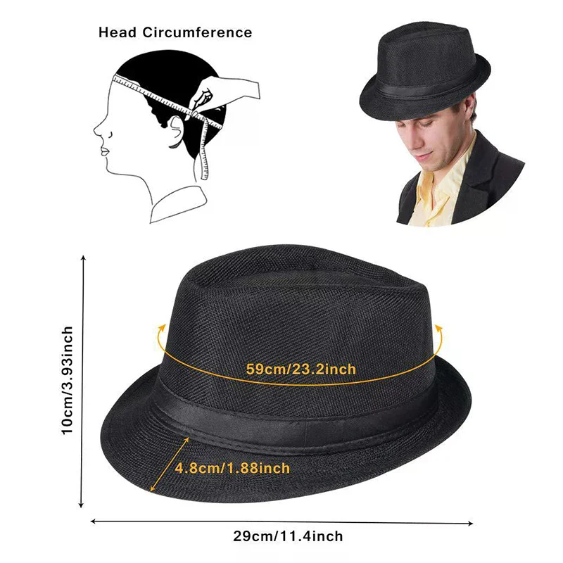 Halloween 1Set 1920's Cosplay Kostuum Hoed Zakhorloge Stropdas Snor Bowtie Gatsby Maskerade Accessoires