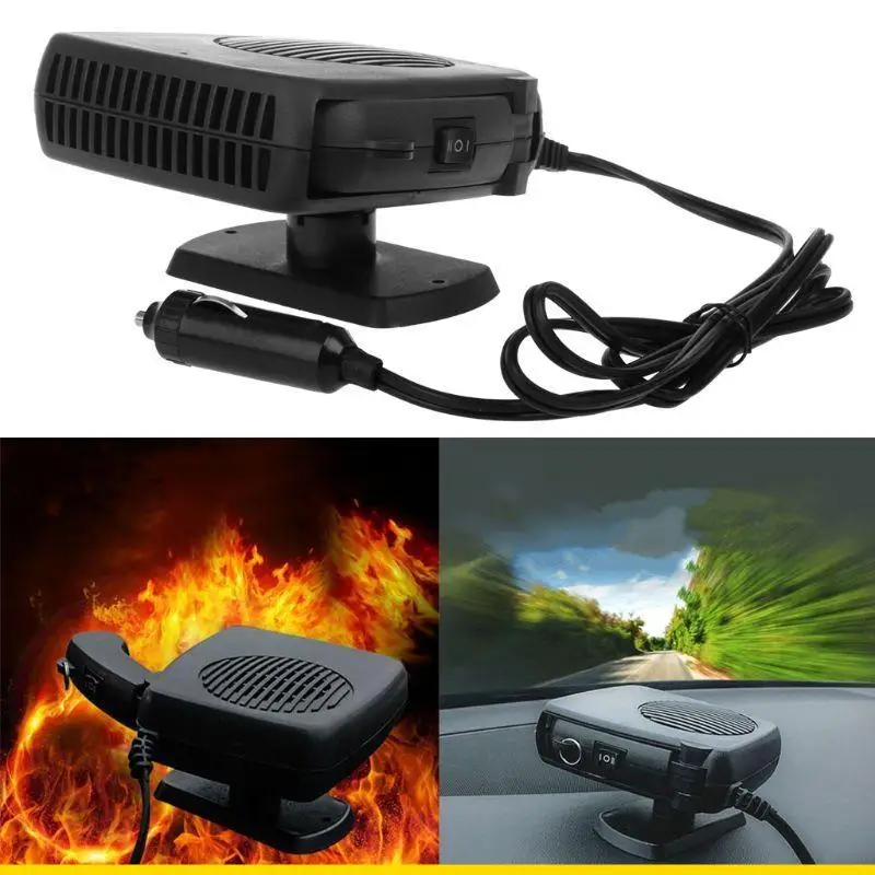 SZCH 2 In 1 Car Portable Ceramic Heating Cooling Heater Fan Defroster Demister for DC