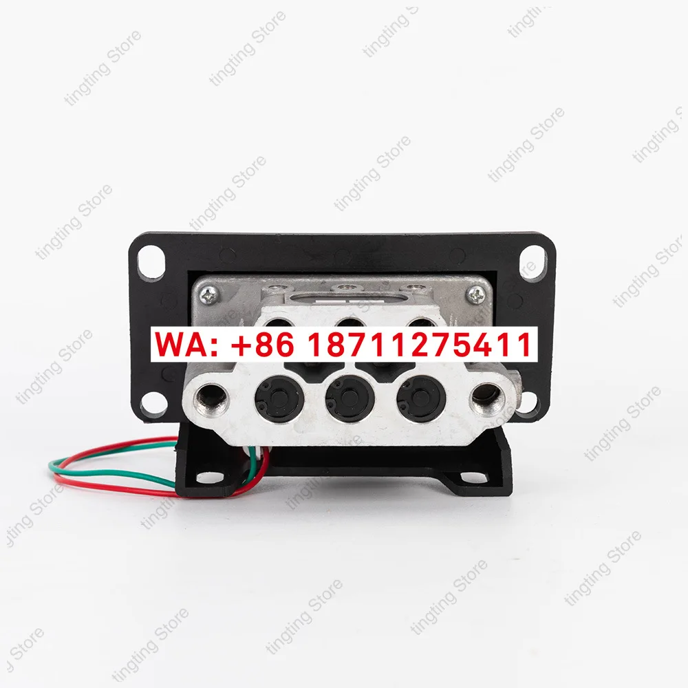 Four hole manual control valve BKQF34-A dump truck cab control valve take-off and landing belt slow descent device
