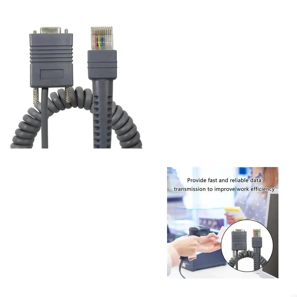 

RJ45 RS232 LS2208 Connection Cable Smooth Data Flows For Symbol Barcode Scanners
