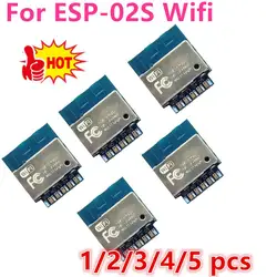 Lot için ESP-02S seri kablosuz 2.4G Wifi modülü alıcı-verici için akıllı ev endüstriyel IoT 1Mbit uyumlu ESP8266 ESP 02S