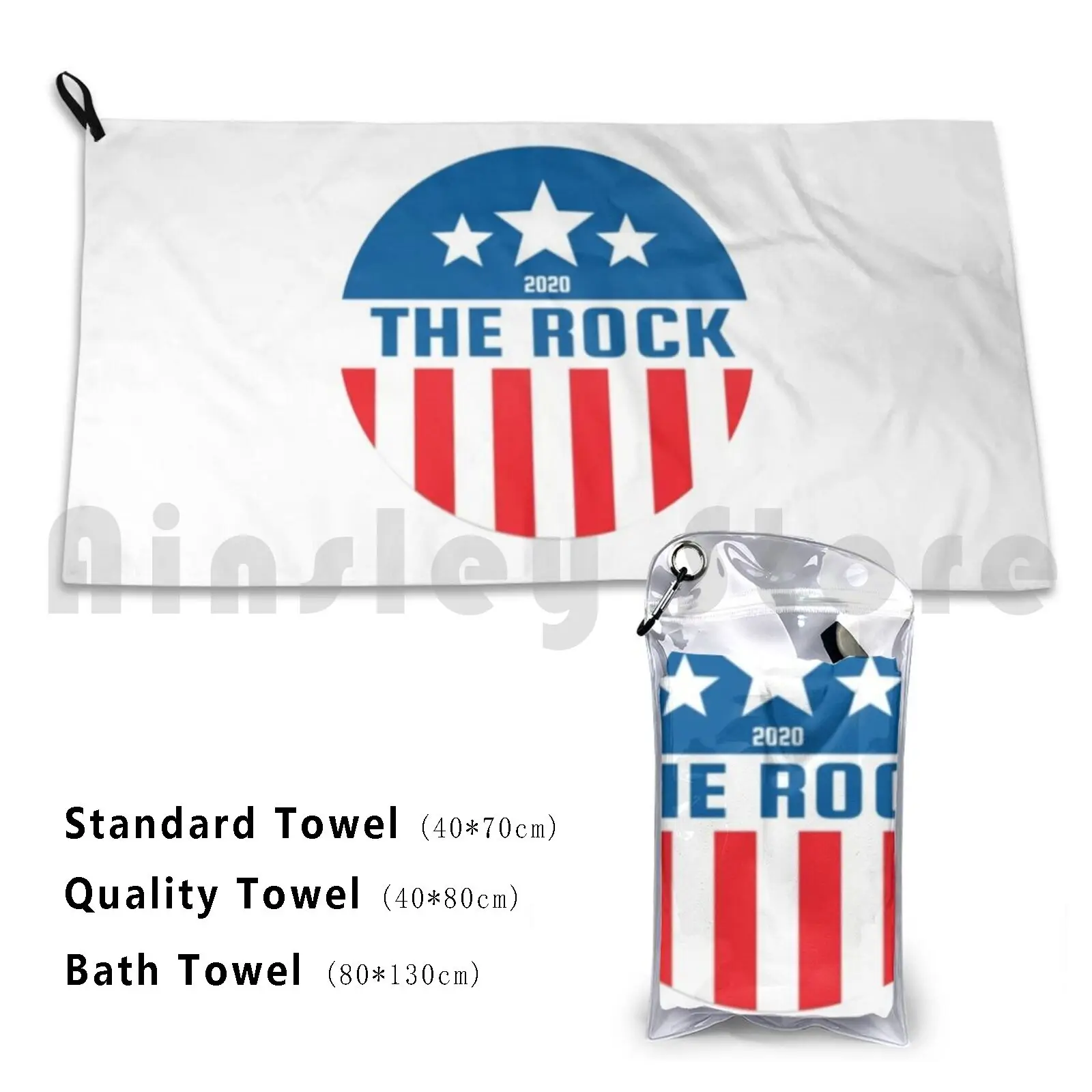Vote The Rock 2020 Bath Towel Beach Cushion Dwayne Johnson The Dwayne Johnson Funny Movie Furious Paul Walker