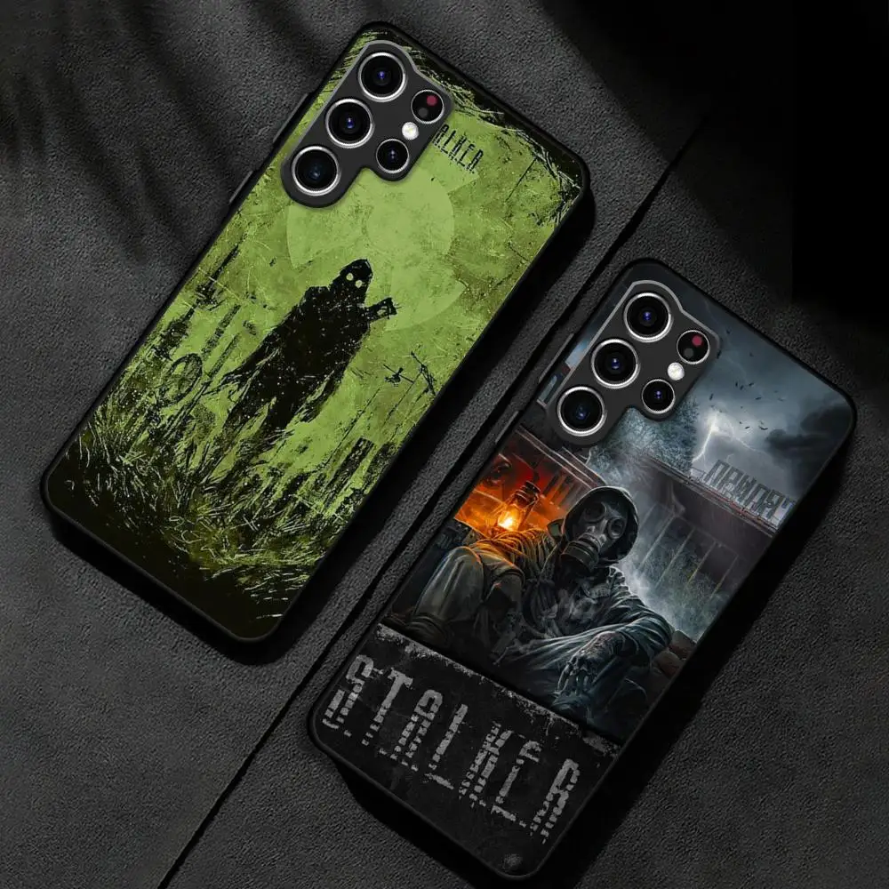 STALKER 2 Phone Case For Samsung Galaxy S25 S24 S23 S22 S21 S20 Plus Ultra Note20 Soft Black