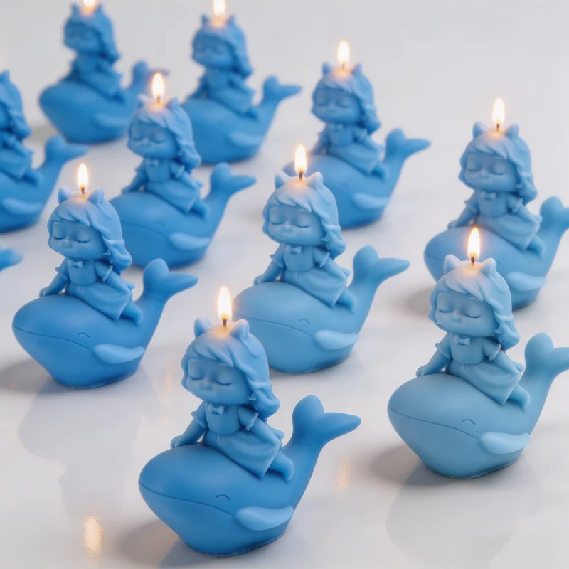 Resin Ocean Wave Mold - Whale And Dolphin Candle Mold Wave