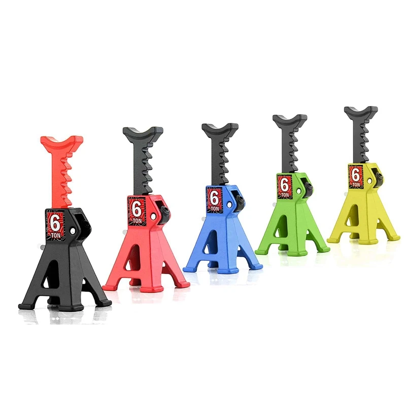 For 1/24 SCX24 FCX24 RC Car Jack Stand Pair Rack Repairing Protective Stand Adapter Tire Change Toy Lift Parts Red