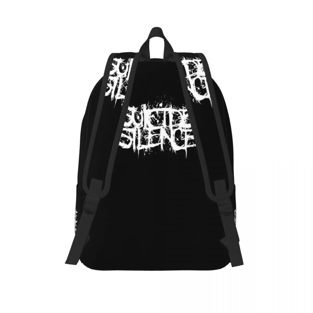 Mochila con banda de música de Metal para hombre y mujer, bolso de hombro para ordenador portátil, moda para estudiante, negocios, Suicide Silence