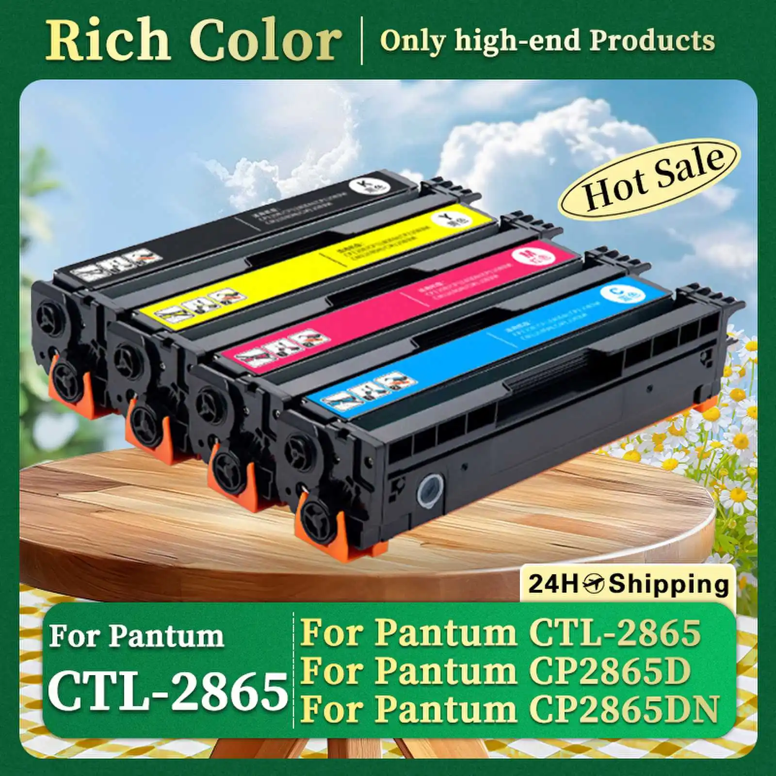 

CTL-2865 Совместимый тонер-картридж с чипом для Pantum CTL-2865 CP2865D CP2865DN Цветной принтер CP2865DN Тонер-картридж 4 цвета