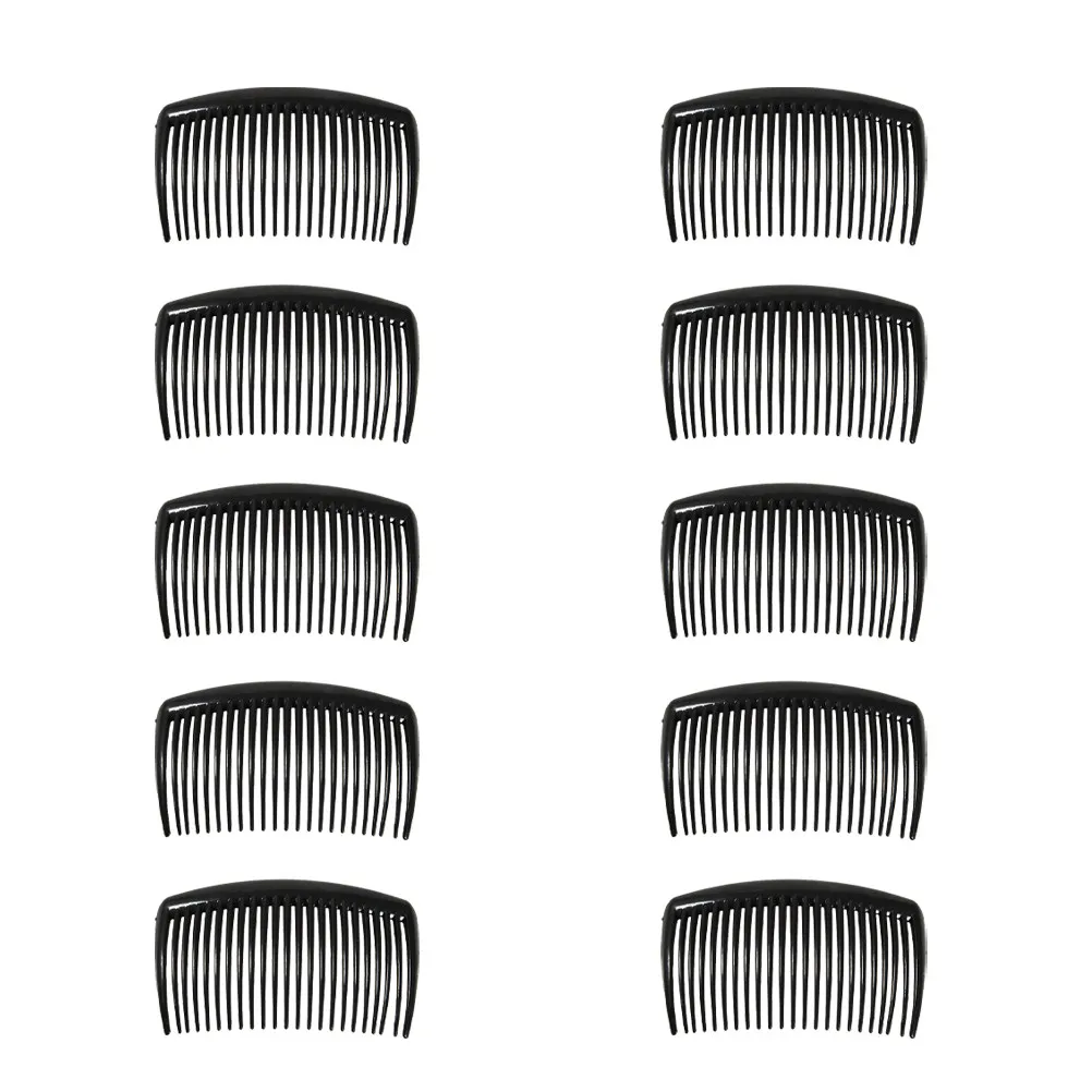 10Pcs Flexible Plastic Hair Combs Wide Teeth Smooth Polished Comb for Daily Detangling Curly Straight Wavy Hair Minimize Split