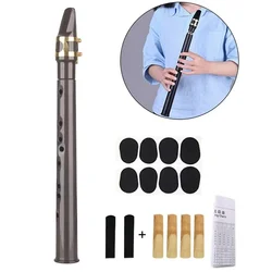 Mini Pocket Saxophone Little Sax Instrument Set With Reeds Pads Bag 8-hole Mini Pocket Saxophone Kit For Birthday Gifts Festival