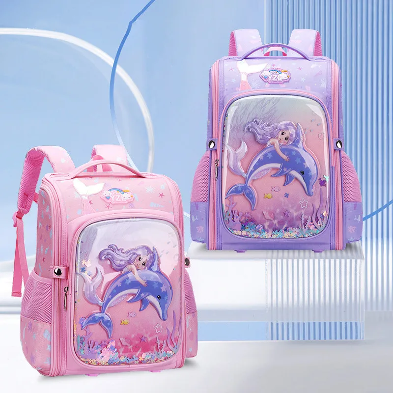 Imagem -06 - Bolsa de Escola Infantil Sereia 3d Mochila Infantil Meninas de Boa Qualidade Quente Novo Classe 136 2023