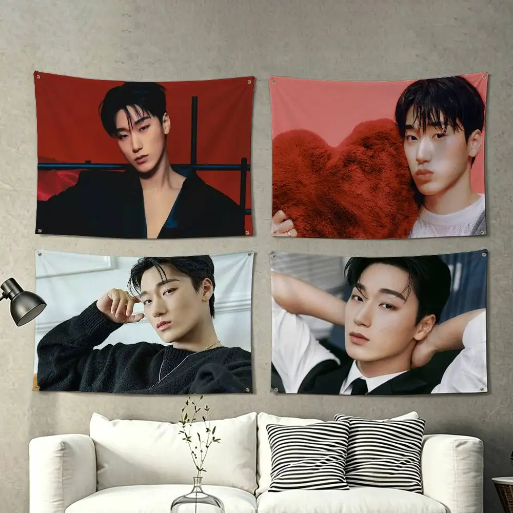 Choi S-San A-Ateez  Flag Suitable For Party Club Outdoor Interior Wall Decoration Banner Fans Gift