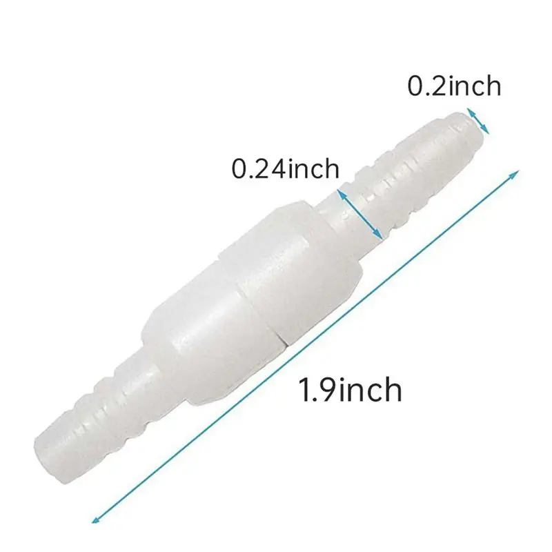 Oxygen Tubing Swivel Connectors,360-Degree Rotatable Oxygen Tube Connectors, Oxygen Connector Avoid Tangles 20PCS-[ToolMr A83]
