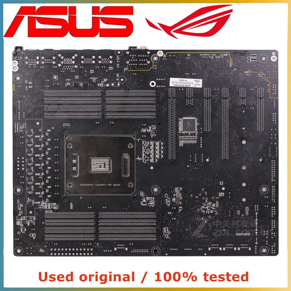 Imagem -03 - Placa-mãe do Computador Desktop Mainboard Lga 20113 Ddr4 64g Sata Iii Pci-e 3.0 X16 Asus-x99-a