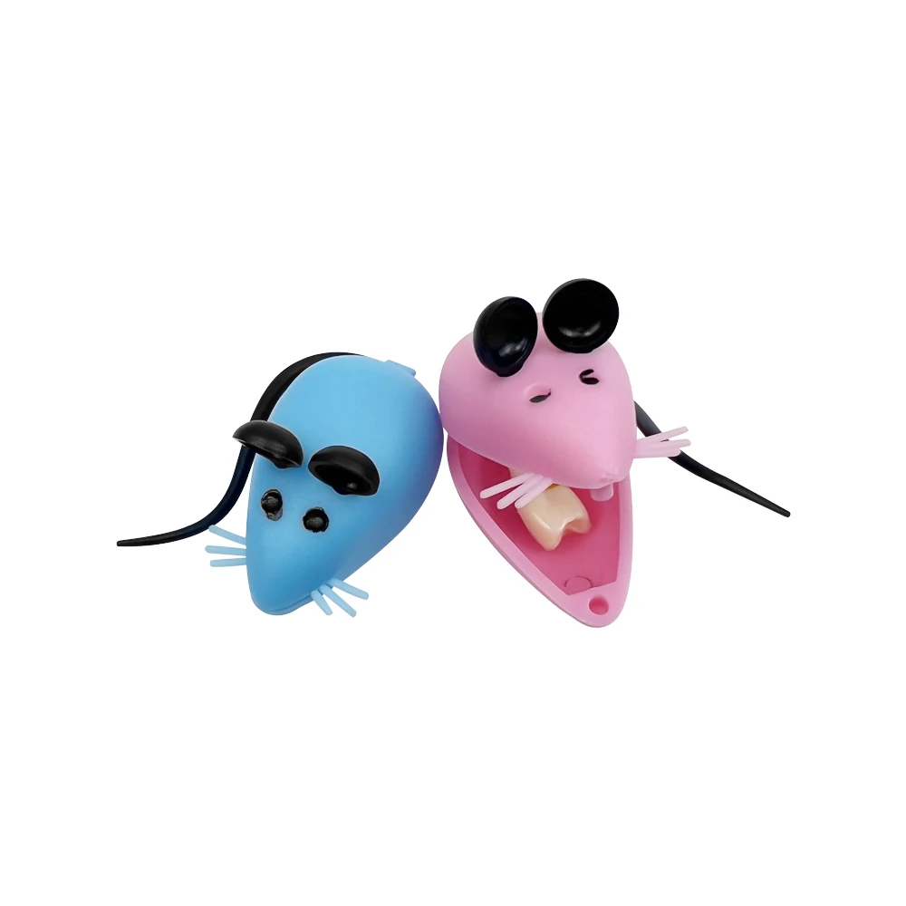 50 Uds. Mini caja de almacenamiento de dientes de leche con forma de ratón, bonita caja de Hada de los dientes, recuerdo de los dientes de niño, contenedor de ahorro, herramienta, regalos dentales