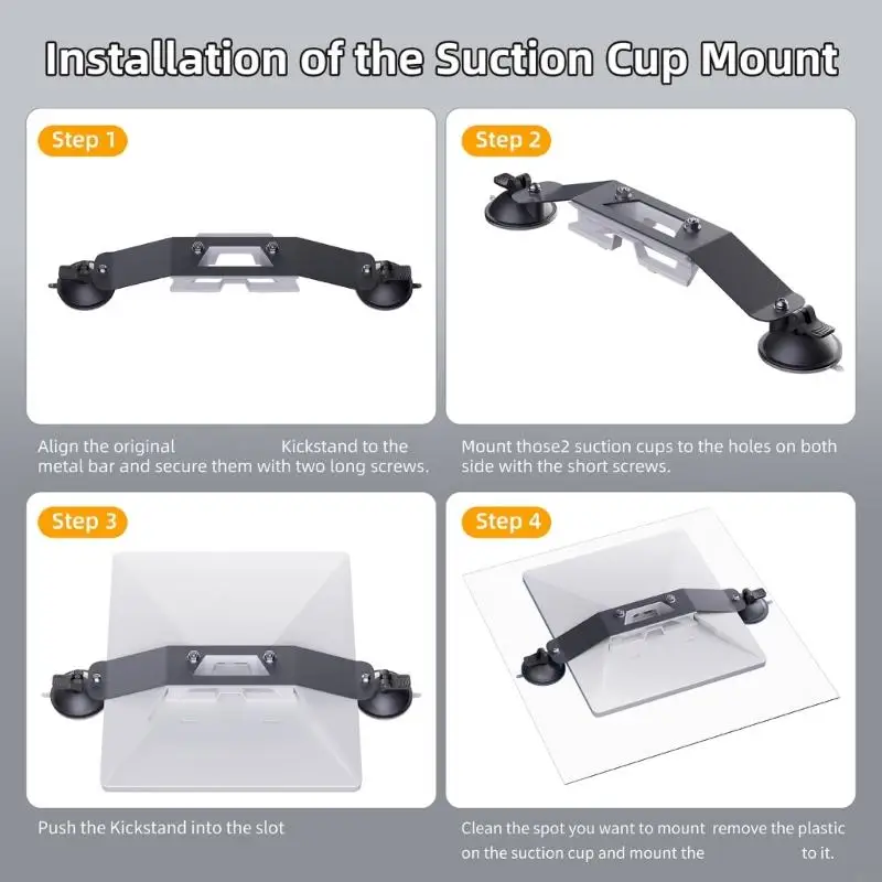 

M6CA Metal Suction Cup Mount Holder Lightweighted for Mini Antennae Reliabled