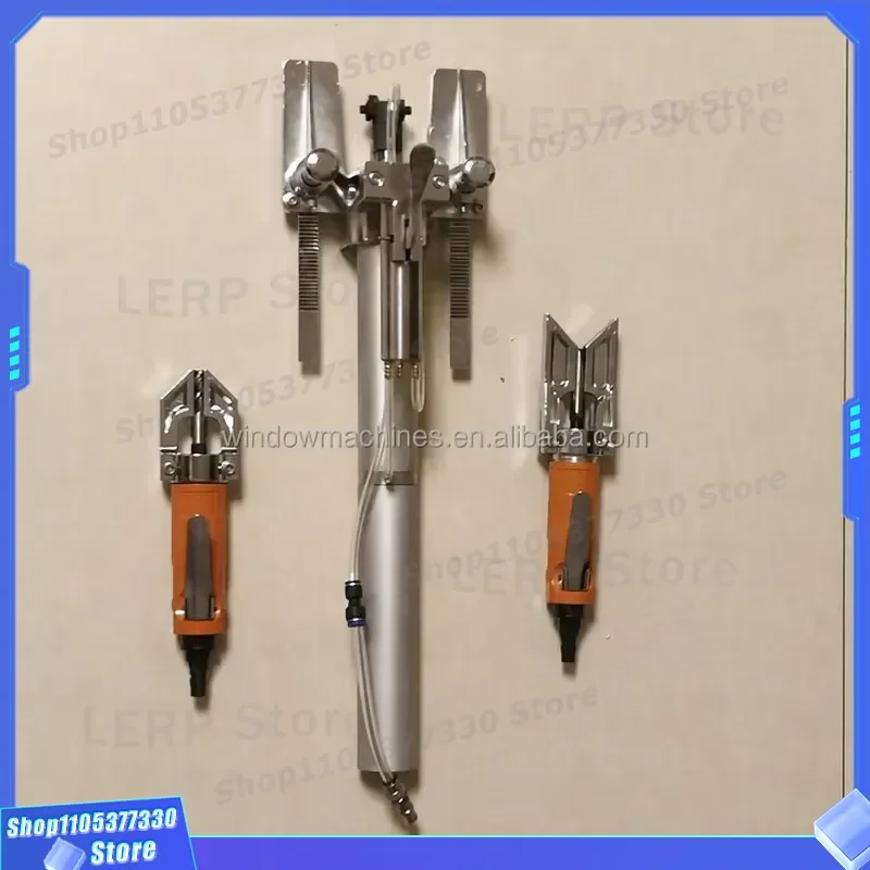 PVC Window Door Pneumatic Angle Cleaning Machine for UPVC Profile Corner Welding Seam Removal Tool Industrial Grade Equipment